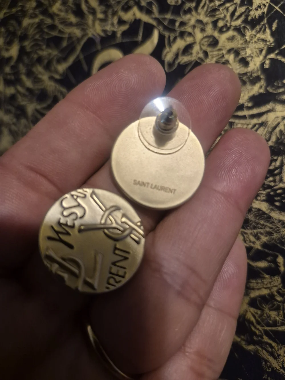 Gold Coin Monogram Cufflinks